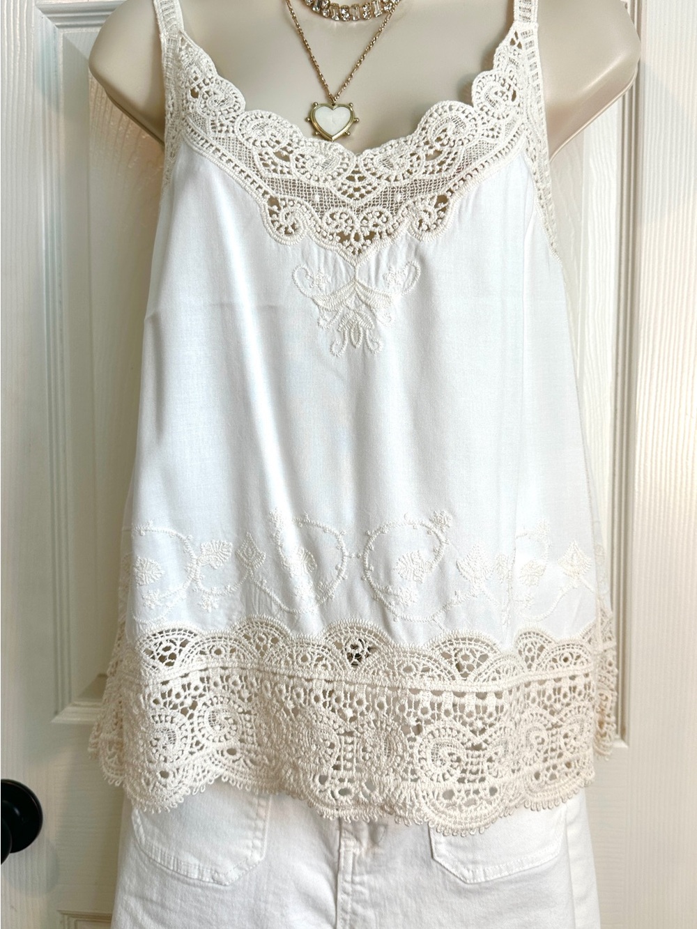 Democracy Crochet Lace Overlay in Ivory